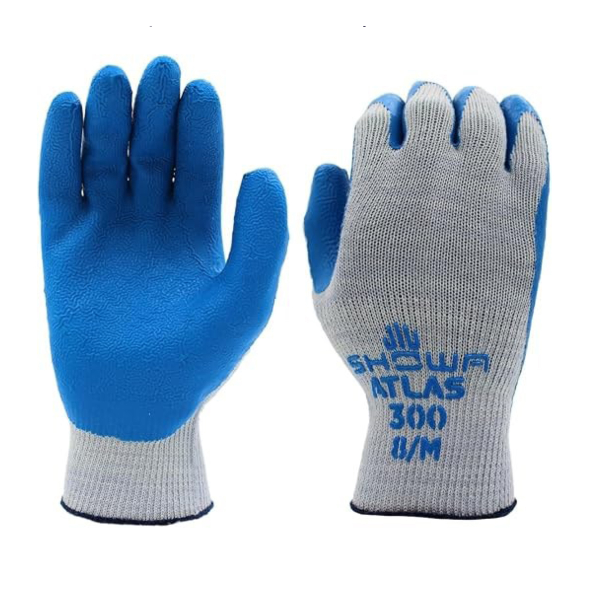 ATLAS #300 GLOVE, BLUE PALM, EXTRA LARGE-STRING